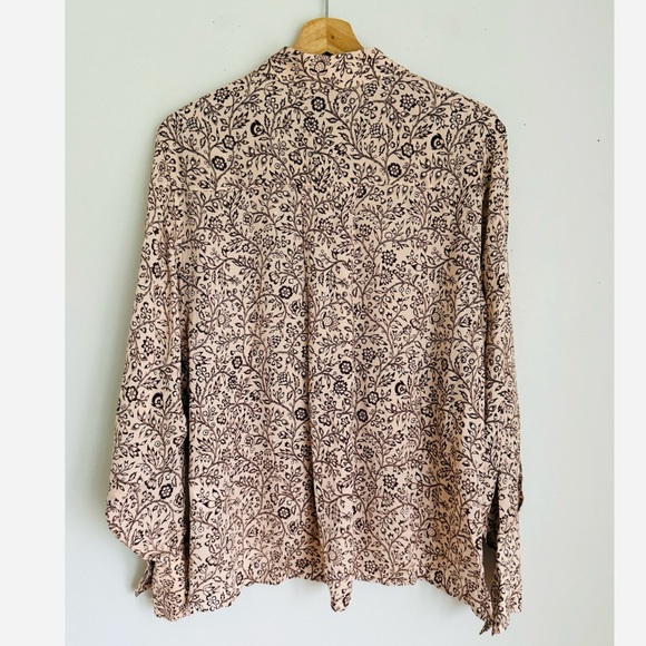 Reiss Ema Paisley Printed Button Down Trip Shirt in Pink - Picture 9 of 12